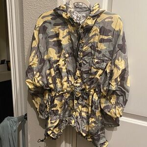 Johnny Was Camouflage Jacket with Hood